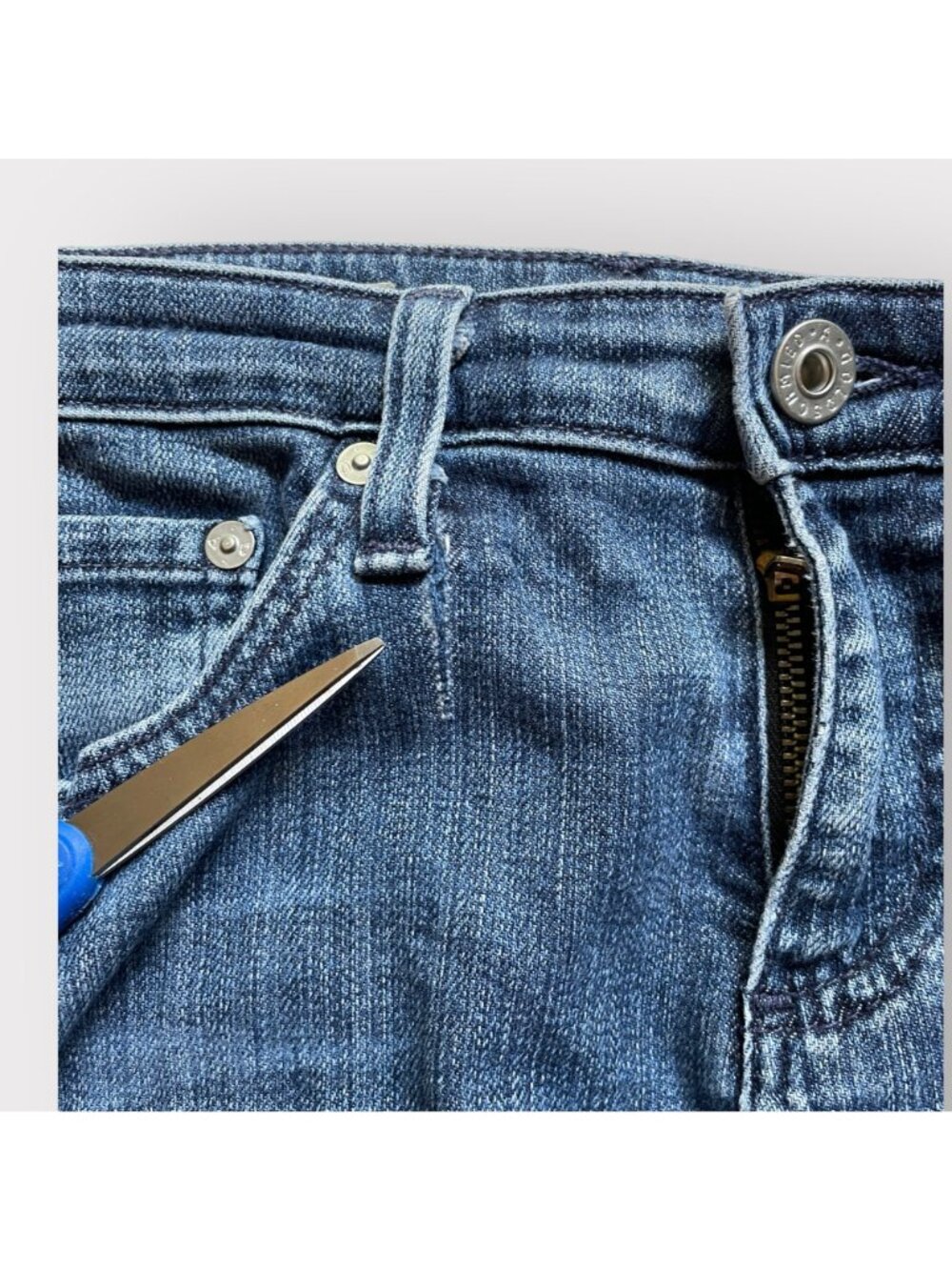 AG Adriano Goldschmied Size 27 Blue Denim Stevie Ankle Slim Straight Leg Jeans - Picture 6 of 11